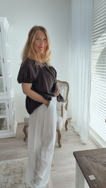 CONNIE VISCOSE PANTS WHITE