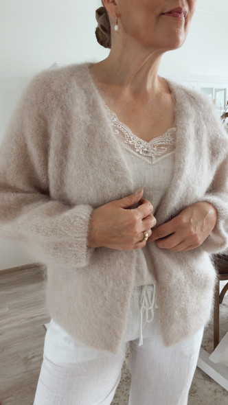 SYLVIE KID MOHAIRNEULETAKKI VAALEA BEIGE