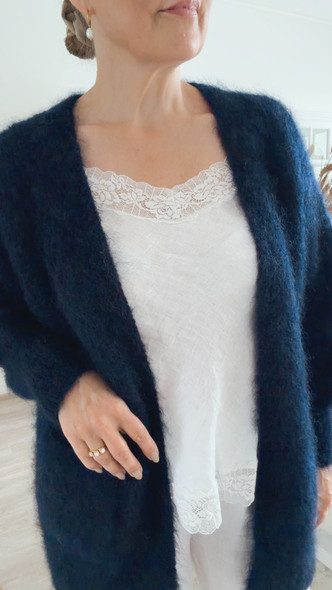 FRIDA KID MOHAIRNEULETAKKI NAVY