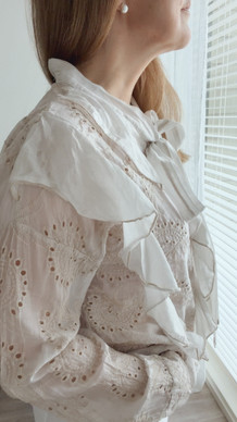 FRANCE VISCOSE BLOUSE BEIGE