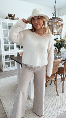 JUDITH VAKOSAMETTIHOUSUT BEIGE