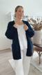 FRIDA KID MOHAIR CARDIGAN NAVY BLUE