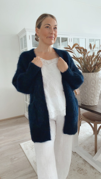 FRIDA KID MOHAIRNEULETAKKI NAVY