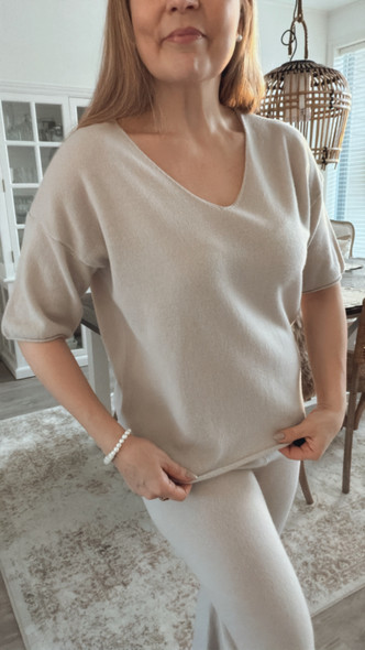 JADE MERINOWOOL SWEATER CEMENT