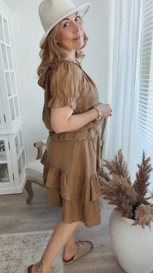 CATRIN LINEN BLOUSE CAMEL