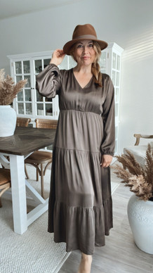 EMILY SILKKI-SATIINIMEKKO TAUPE