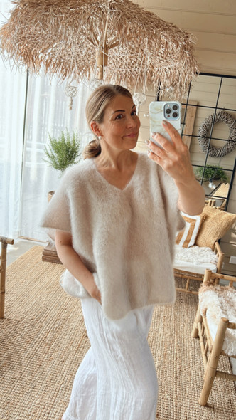 CHARLOTTA KID MOHAIRNEULE VAALEA BEIGE