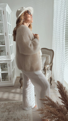DANIELLA MOHAIRNEULETAKKI BEIGE