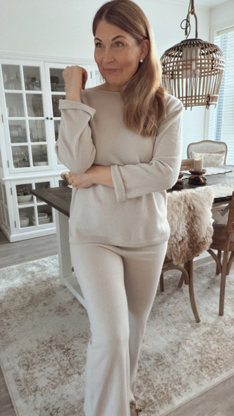 MERLA MERINOWOOL SWEATER CEMENT