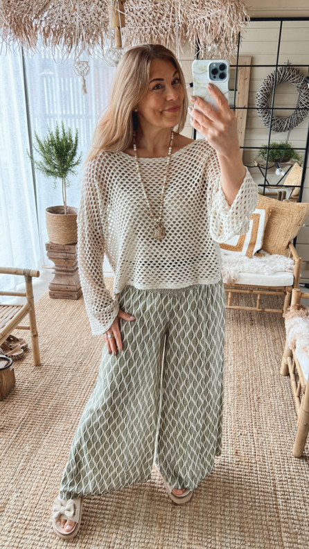 MADIE VISKOOSIHOUSUT KHAKI