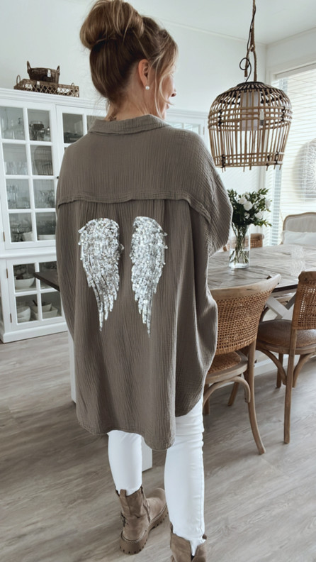 WINGS PUUVILLAPAITA TAUPE PLUS KOKO