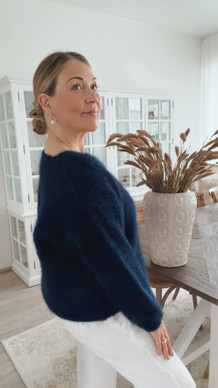 LOVELY KID MOHAIR KNIT NAVY