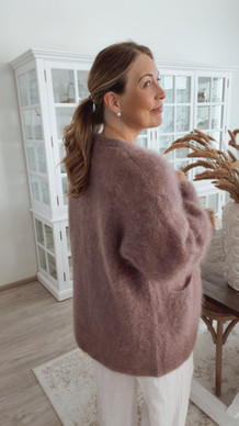 FRIDA KID MOHAIR CARDIGAN TAUPE