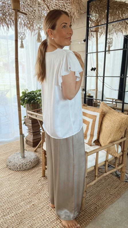 CHRISTIE SATIINIHOUSUT TAUPE