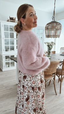JOSEFIN MOHAIRNEULETAKKI VANHA ROOSA
