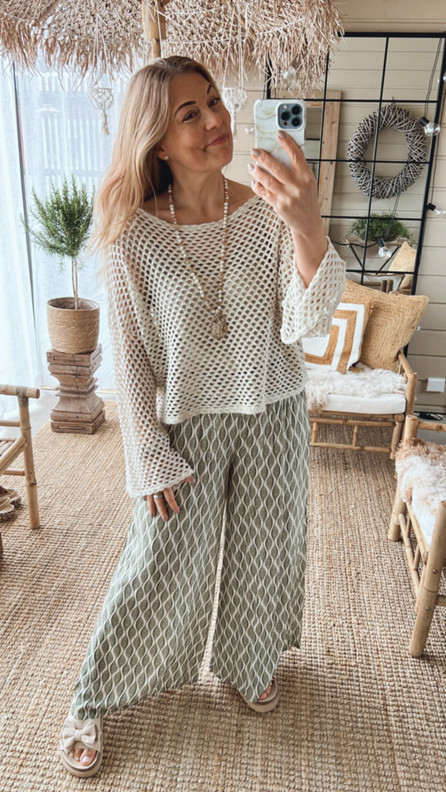 MADIE VISKOOSIHOUSUT KHAKI