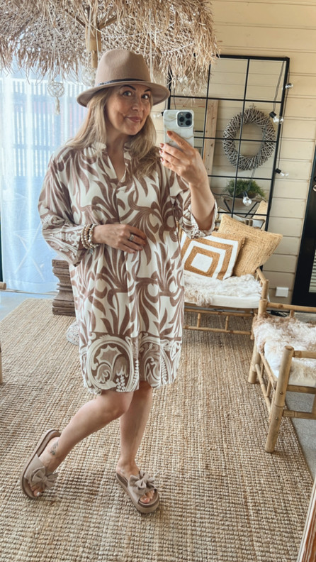 MARIETTA VISKOOSIMEKKO TAUPE