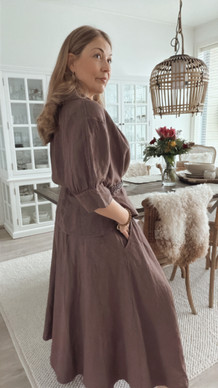ETHEL LINEN SKIRT MOCHA