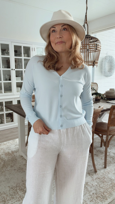 SHARON NEULETAKKI TAIVAANSININEN