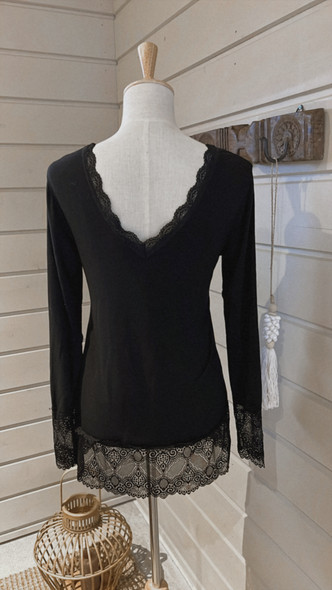 CLARISSA DRESS BLOUSE BLACK