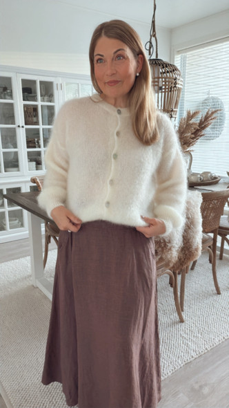 JOSEFIN KID MOHAIRNEULETAKKI LUONNONVALKOINEN