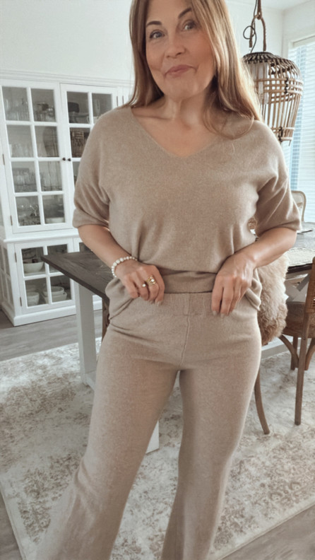 CARINE MERINOVILLANEULEHOUSUT TAUPE