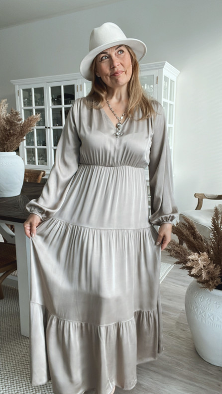 EMILY SILKKI-SATIINIMEKKO BEIGE