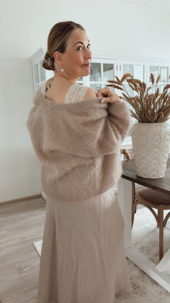 SYLVIE KID MOHAIRNEULETAKKI BEIGE