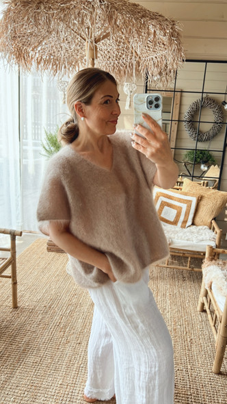 CHARLOTTA MOHAIRNEULE BEIGE