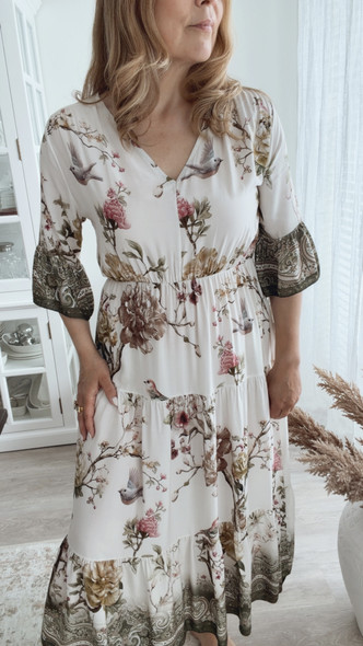 AMALFI VISCOSE DRESS GREEN