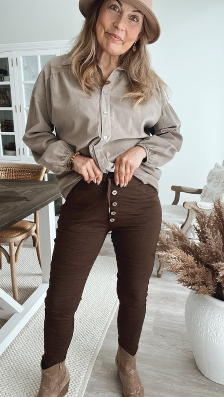 BUTTON JOGGERIT RUSKEA