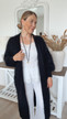 SCARLETT KID MOHAIR CARDIGAN BLACK