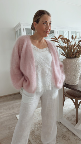 SYLVIE KID MOHAIRNEULETAKKI VAALEA ROOSA