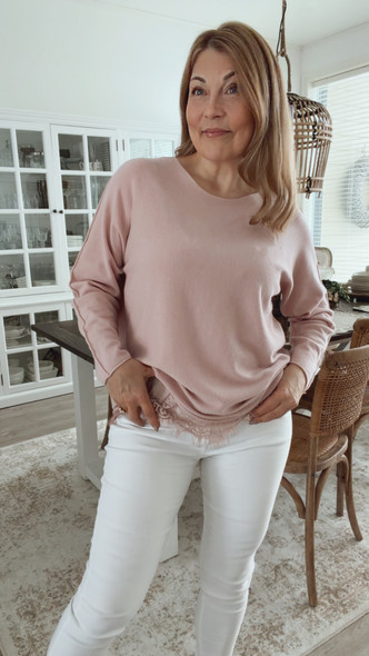 HALETTE VISKOOSINEULE VENEPÄÄNTIELLÄ VANHA ROOSA