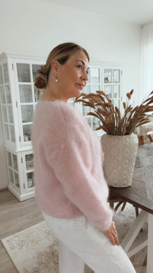 LOVELY KID MOHAIR KNIT LIGHT ROSE