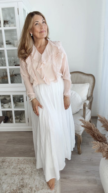 CARINA COTTON BLOUSE ROSE