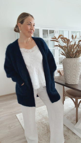 FRIDA KID MOHAIRNEULETAKKI NAVY