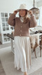 KRISTA KNITTED MOHAIR JACKET TAUPE