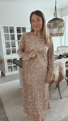 BROOKLYN PALJETTIMEKKO BEIGE