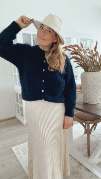 JOSEFIN KID MOHAIRNEULETAKKI NAVY