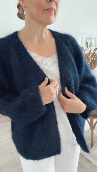 SYLVIE KID MOHAIRNEULETAKKI NAVY