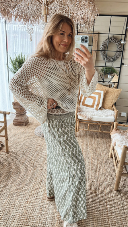 MADIE VISKOOSIHOUSUT KHAKI