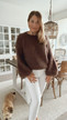 PENELOPE KID MOHAIR KNIT BROWN