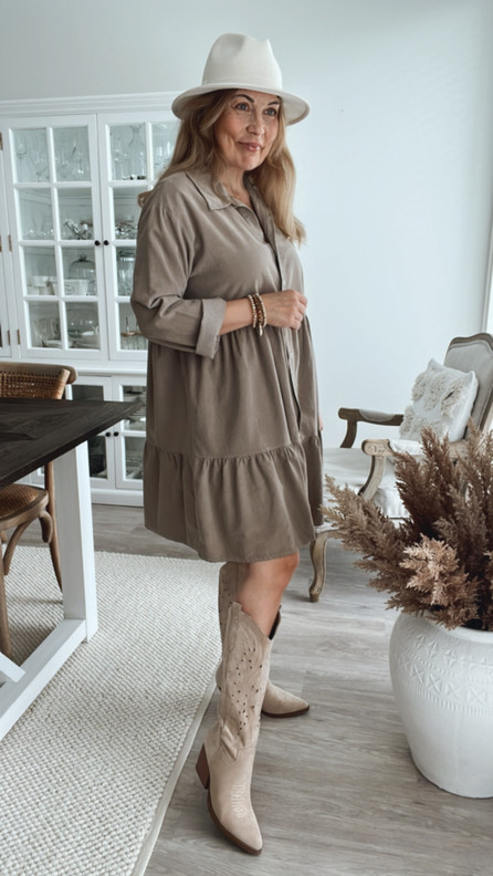 INES VAKOSAMETTIMEKKO TAUPE