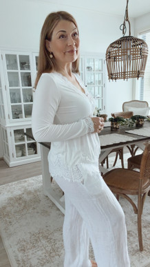 VIVIENNE DRESS BLOUSE OFF-WHITE