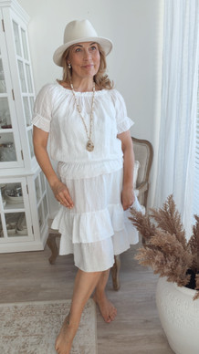 CATRIN LINEN BLOUSE WHITE
