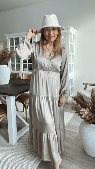 EMILY SILKKI-SATIINIMEKKO BEIGE