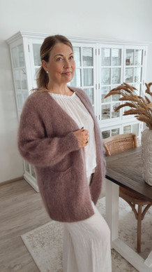 FRIDA KID MOHAIR CARDIGAN TAUPE