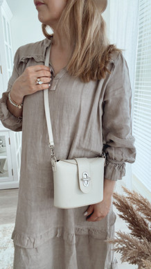 LATHER BAG BEIGE