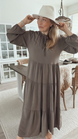 MIRELLA VISKOOSIMEKKO TAUPE